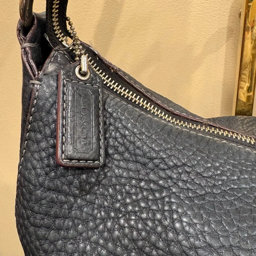 Coach Chelsea Hobo Black Pebbled Leather Shoulder Bag